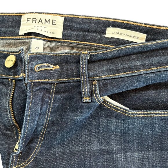 โจ FRAME DENIM Le Skinny de Jeanne with Stunning Star Embellishments โจ Size 29 - Picture 5 of 12